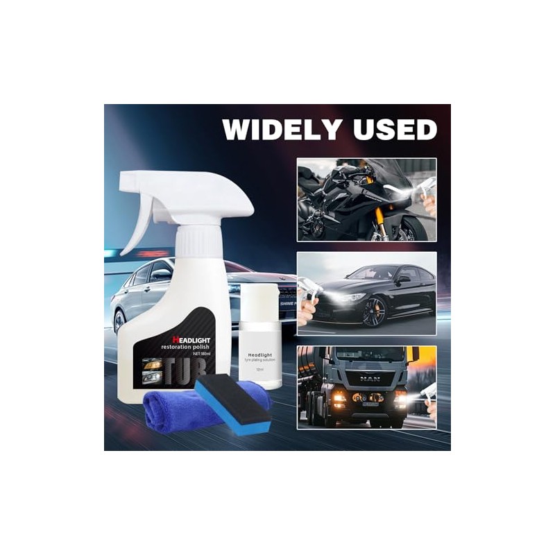 Headlight Restoration Kit for Clearer Visibility