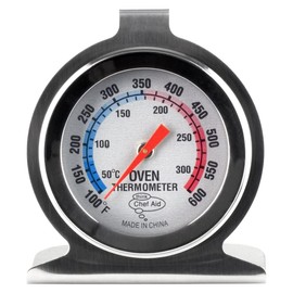 PRICE BEATER, Stainless Steel Oven Thermometer, Oven Thermometer Monitoring Temperature Gauge, Hang or Stand in Oven, Clear Dial, for Cooking, Kitchen Essentials (Oven Thermometer)