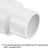 PATIKIL PVC Reducer Pipe Fitting 40mm to 32mm ID, 5