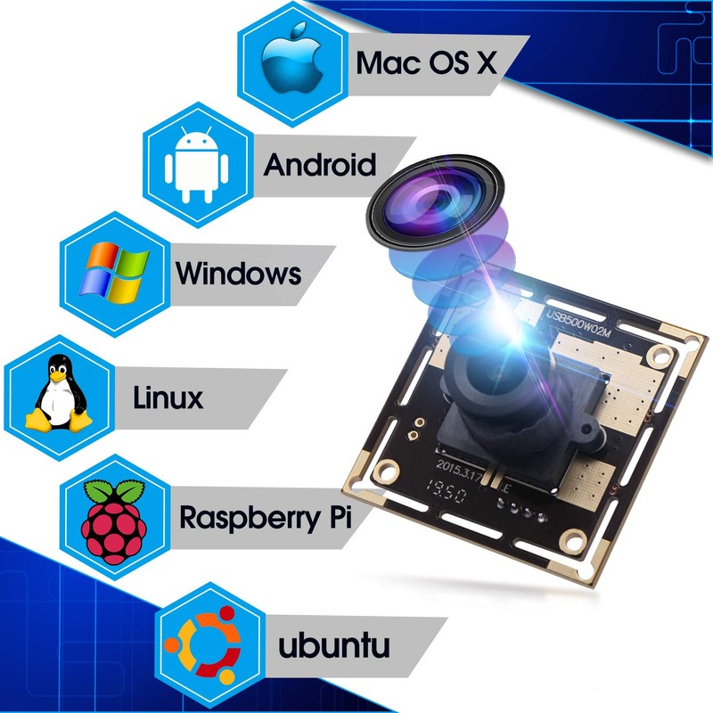 Camera USB 5MP USB Camera Module HD 2592X1944 Webcam with