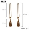 BEL AVENIR Curtain Tiebacks Handmade Holdbacks for Curtains Drape Decorative