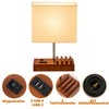 Dreamholder Dreamholder Tischlampe mit 3 USB A+C Anschlssen, 3 Telefonst?nder,