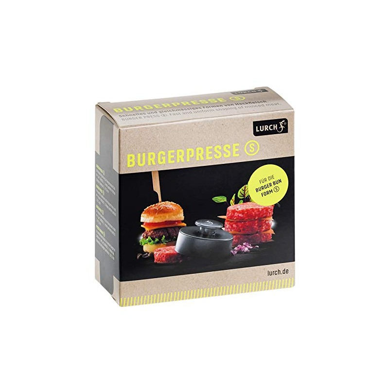 Lurch Burger Press Small (7.3 cm 240500). Accessories, Plastic, black,
