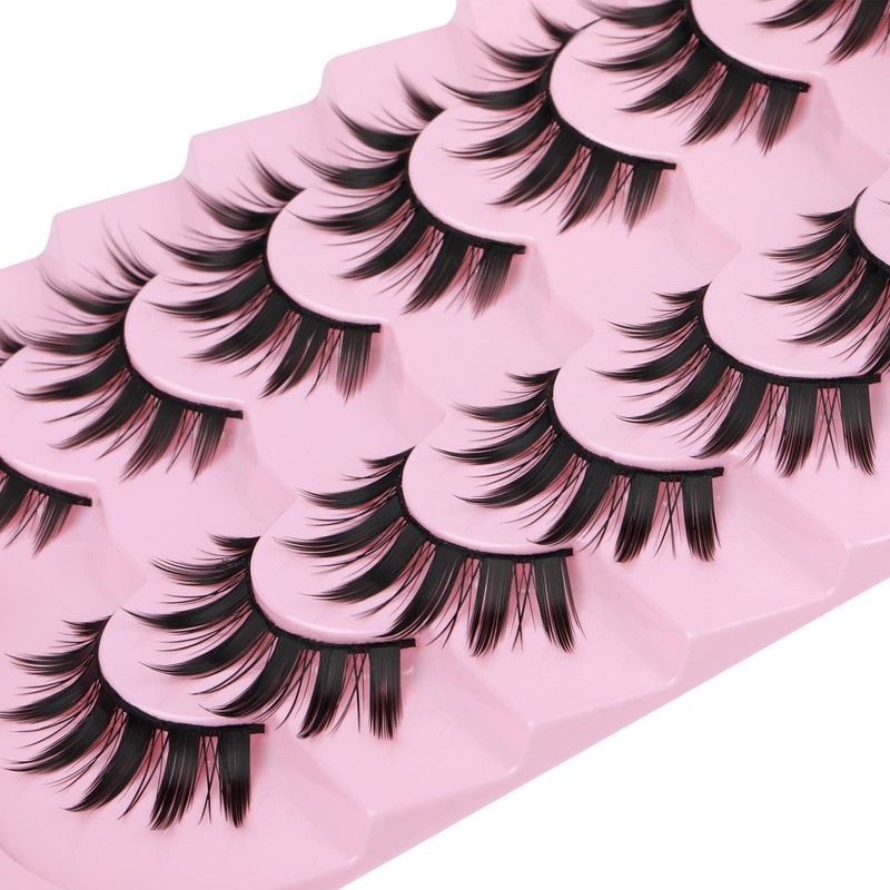 False Eyelashes Manga Anime Lashes Japanese Cosplay Spiky Lashes Mink