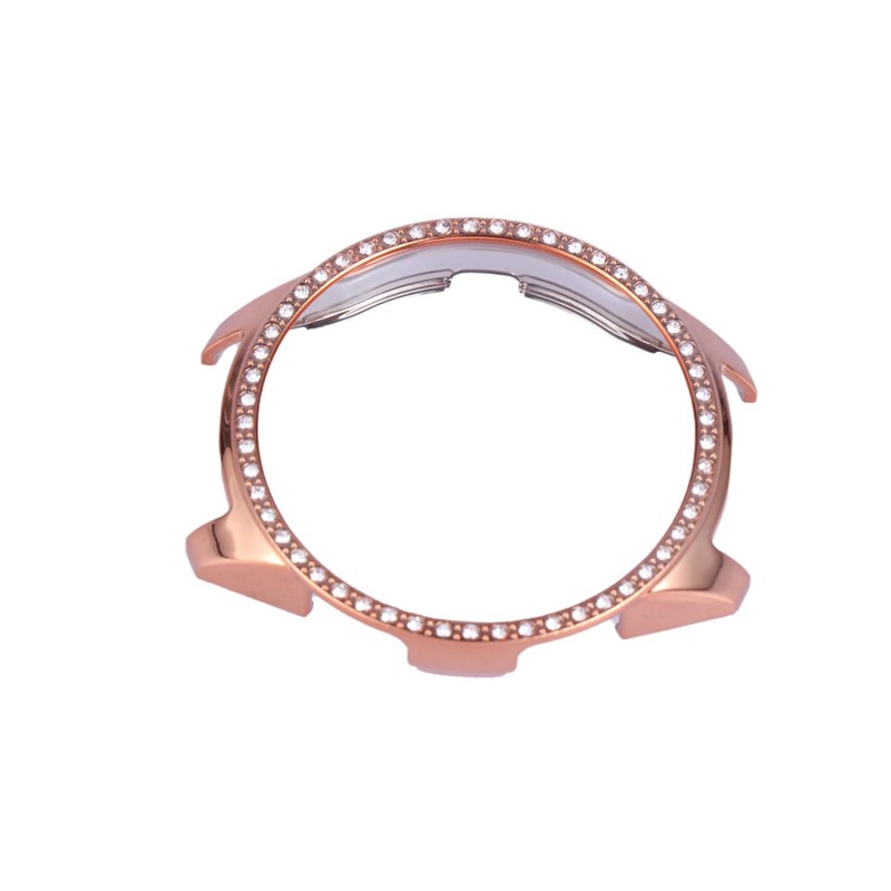 jojofuny 2pcs Delicate Diamond-Encrusted Protective Case for Watch Anti-Drop Rose