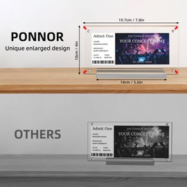 Dollar Bill Frame, Acrylic Currency Display Holder Money Frame for Collectors Ticket Protector Photos Display Case, 7.8 * 4.1inch