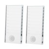 Minkissy 2pcs Lash Glass Pallet Medium Eyelash Extension Holder Tray