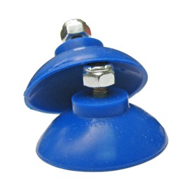 ArcMate EZ Reacher Replacement Gripper Cups - Food Safe Indoor Reacher Grabber Tips Part for Repair - Heat Resistant Silicone Cups with Locknuts, Blue, 2 Pairs (4 Cups)