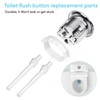 2 Pack Toilet Flush Button Replacement - 48 mm Universal