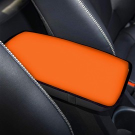 Orange Auto Center Console Armrest Cover Universal Fit Soft Comfort Center Console Armrest Cushion for Car Seat Handrail Box