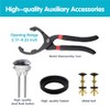 3-Inch Dual Flush Valve Replacement Kit,Compatible with Glacier Bay,Aquasource,Water Ridge