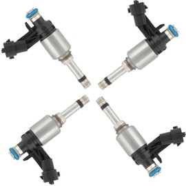 ANGLEWIDE Fuel Injectors for Hyundai/Kia FJ1146 Fuel Injectors Set fit for 2012-2017 for Hyundai for Accent 1.6L Veloster 1.6L, 2012-2017 for Kia for Rio 1.6L, 6 Holes 4Pcs 353102B110 353102B130