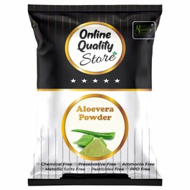 Online Quality Store Herbal Aloevera Powder_100g | Organic Aloe Vera Powder for Hair & Face|