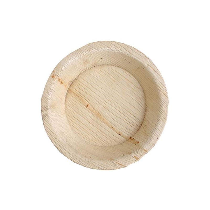 KOKA Palm Leaf Disposable Plates Round Environmentally Friendly Disposable Tableware