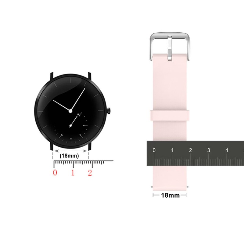 FanTEK 10pcs Watch Strap Holder Loop, 18mm Silicone Watch Band