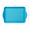 OGGI Anti Slip Serving Tray with Handles- Blue Rectangle Serving