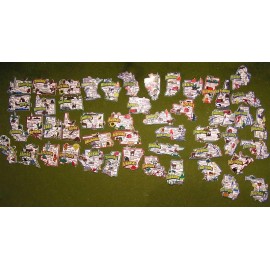 CLASSIC  OKLAHOMA  JUMBO  STATE  MAP  MAGNET 7 COLOR  ROUTE 66  OKLAHOMA CITY  TULSA