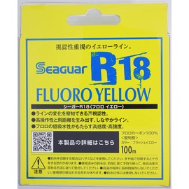 Seaguar Line Seager R18 Fluoro Yellow, 328.4 ft (100 m), 5lb, Clear