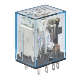 Heschen Universal Relay MY2NJ 12VDC Coil 5A 24VDC / 220VAC DPDT LED Indicator 8 Pin Terminal