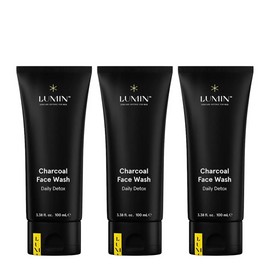 Lumin Charcoal Face Wash Daily Detox 100ml Trio Bundle