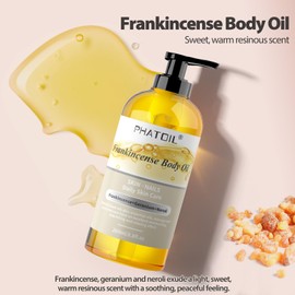 PHATOIL PHATOIL Frankincense Body Oil 8.8fl.oz and 8fl.oz Organic Cold Pressed Castor Oil