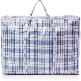 6 X LARGE STRONG LAUNDRY STORAGE SHOPPING BAG REUSABLE STORE ZIP BAGS NEW