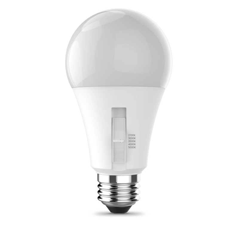 Feit Electric 3-Way A19 LED Light Bulb, 50/75/150W Equivalent, 5CCT