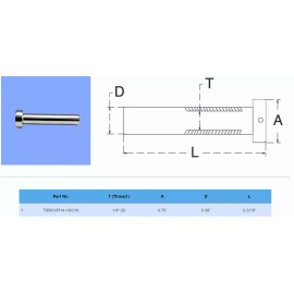 Unbranded/Generic 1/8" Cable Railing - Stainless Steel Invisible Receiver Swage Stud End Fitting