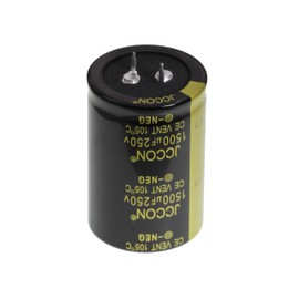 2 Pieces 250V 1500UF 2 Pin Solder Snap-in Terminal Electrolytic Capacitor 250 Volt 1500 uF