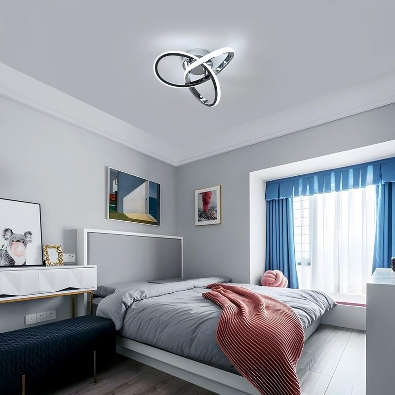 Toolight Ceiling Light LED Silver, 3000 K, 25 cm