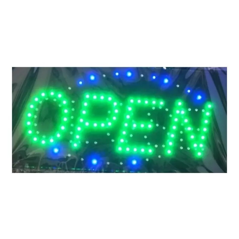 Anuncio Luminoso Open Close 2 En 1 Letrero De Luz