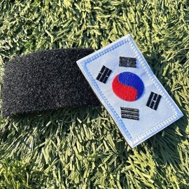 태극기와펜 자수 패치 (WFI438D) Taegeukgi and Pen Embroidery Patch (WFI438D)