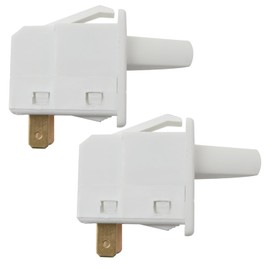Qblahip 2 Pin Refrigerator Door Light Switch Replacement W11384469 for Whirlpool Refrigerator, Replace for 66987-1, 68001324, 790056, 8119, Automatically Snapped Buckle, 2 Pack