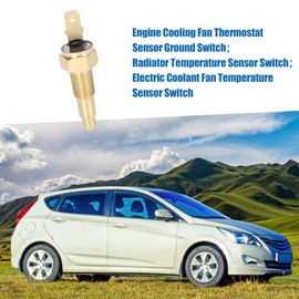 A ABSOPRO Car Engine Fan Thermostat Sensor Earth Switch 1/8 Inch NPT