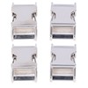 4Pcs Side Release Buckle 25x47mm Zinc Alloy Glossy Durable Wide