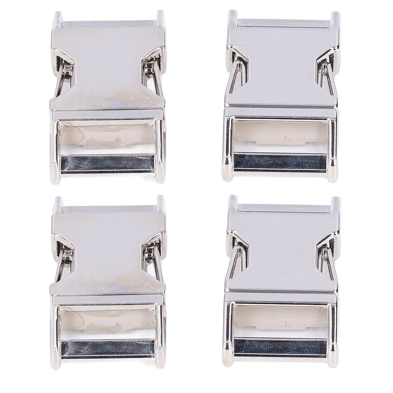4Pcs Side Release Buckle 25x47mm Zinc Alloy Glossy Durable Wide