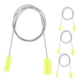 CHILDWEET 4pcs Flexible Drain Brush Double Ended Nylon Cleaning Tool for Fish Tanks Aquariums Kitchen Sinks Durable Design for Efficient Debris Removal