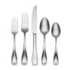 Oneida H221045AL20 Brushed Satin Voss 45 Piece Everyday Flatware Set,
