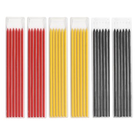 SyiXute 36 Pcs Carpenter Pencil Refills 2.8mm,Deep Hole Mechanical Construction Pencil Refill,Solid Pencil Refills for Drawing Making Scribering Woodworkin,Carpenter Mark Pencils (Multicoloured)