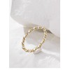 LUKRAY Braided Stacking Ring | Silver and Gold Statement Ring