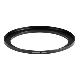 67mm to 77mm Step-up Adapter Rings,Black,Step Up Ring,Step-Down Rings Filter Ring Adapter,for All Brands of DSLR Camera Lens UV ND CPL Stepping Rings Step Down Rings Filter Adapter (67mm to 77mm)