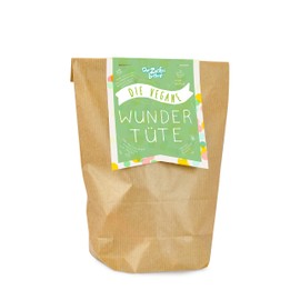 Die vegane Wundertüte, bunt befüllt mit veganen Süßigkeiten, Nasch- und Überraschungsspaß, verpackt in einer schönen Geschenk-Tüte, süßes Mitbringsel (Kinder)-Geburtstagsparty