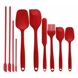 Zakulu Set 10 Utensilios De Cocina De Silicona Espatulas Reposteria
