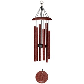 Corinthian Bells by Wind River - 27 inch Ruby Splash Wind Chime for Patio, Backyard, Garden, and Outdoor Decor (Aluminum Chime) Made in The USA