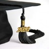 Endea Graduation Single Color Tassel with Gold Date Drop (Black,