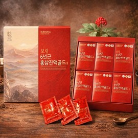 [3 sets] Boryeong domestic 6-year-old red ginseng essence gold 70ml x 30 packets, 3 sets, 2.1L / [3세트] 보령 국내산 6년근 홍삼 진액 골드 70ml x 30포, 3세트, 2.1L