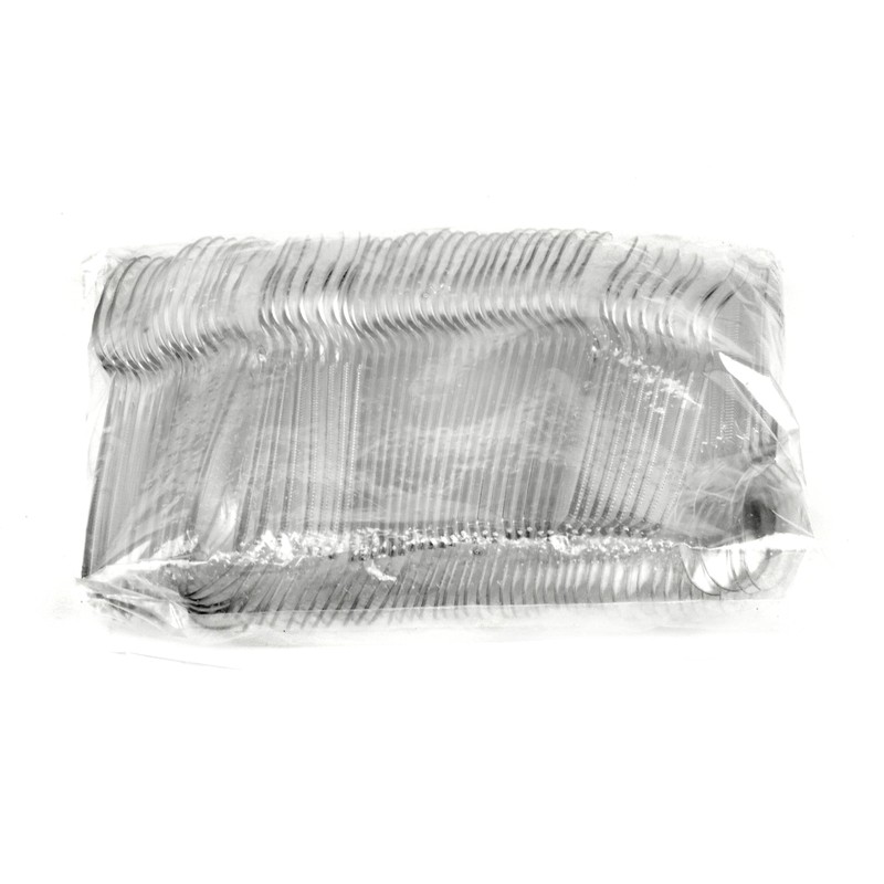 Signature Packaging - Re-usable Plastic Soup Spoons 100 Pack -