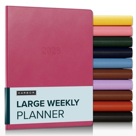 Harbor Large Weekly Planner 2026 - Cambridge Orchid Flower - 9.75x7.5"