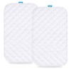 Biloban Waterproof Bassinet Mattress Pad Cover(31"x20"), 2 Pack, Ultra Soft
