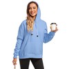 Gesean Women's Sherpa Lined Cotton Pullover Sweatshirts Fleece Hoodies Kangaroo